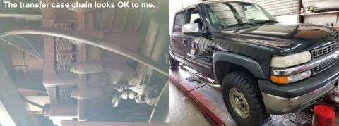 1983 Ford Bronco - What's that noise? Could it be the transfer case chain? No, it looks fine.