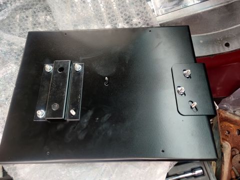 1996 Ford Bronco - 20200806 - Dual battery tray fully assembled.