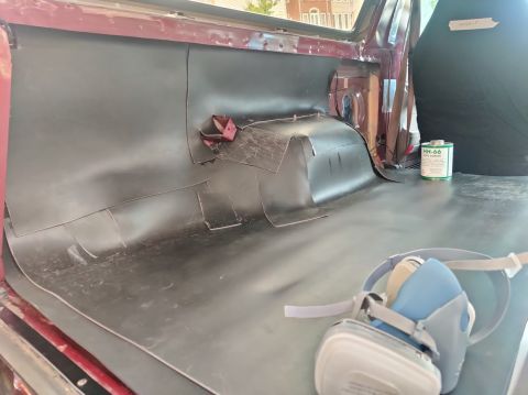 1996 Ford Bronco - 20200815 - Cementing the MLV in the inner quarter panel