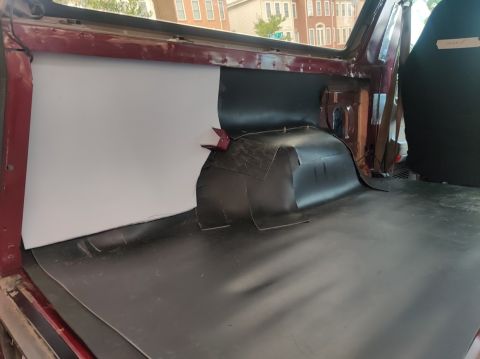 1996 Ford Bronco - 20200815 - Cementing the HMF in the inner quarter panel