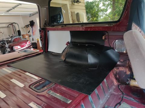 1996 Ford Bronco - 20200815 - Cementing the MLV in the inner quarter panel