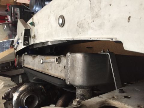 1993 Mercury Tracer - Custom engine modifications are visible, including a turbocharger and a new radiator assembly.