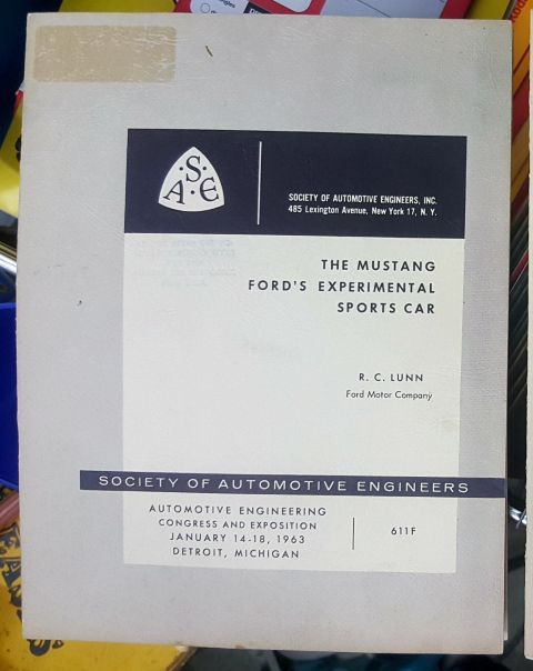 1973 Ford Mustang - This document discusses Ford's experimental sports car, the Mustang, presented at the 1963 SAE Congress.