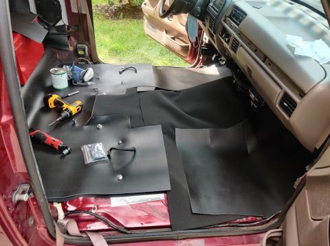 1996 Ford Bronco - 20200821 - More CCF down for the rest of the floor in the cabin.