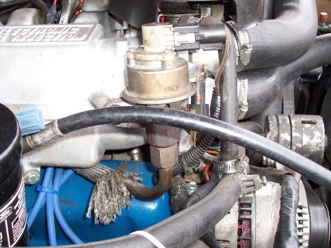1987 Ford Bronco - Another shot of EGR with exhaust tube connected!