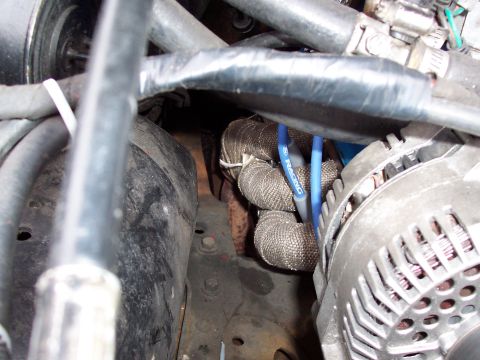 1987 Ford Bronco - Passenger side header wrap job! Shoddy but functional!