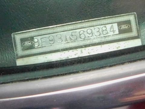 1968 Mercury Cougar - VIN Windshield