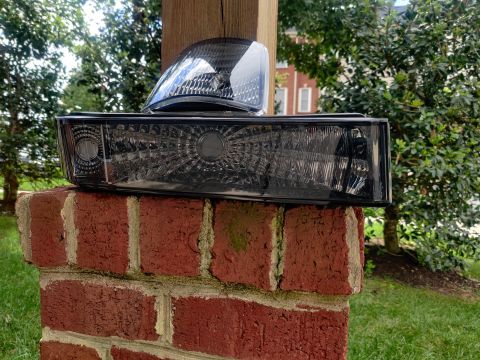 1996 Ford Bronco - 20200901 - New smoked headlight sets including headlight, corner light, and lower signal light.