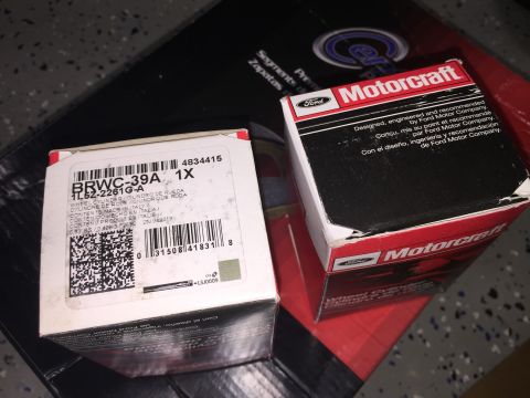 1998 Ford Ranger - Motorcraft parts boxes, likely for a Ford vehicle, are shown in this image.