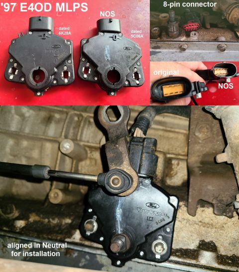 1997 Ford F-250 - I found this NOS MLPS on ebay that's identical to the original. Most people cut the 8-pin connector off, and splice on a 12-position (11-pi…