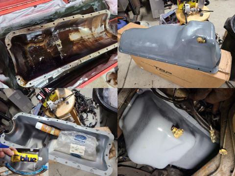 1995 Ford F-150 - I was surprised at how much sediment was in the pan, but I guess that shows 1) how well MarvelMysteryOil & Berryman's B-12 in the crankcase…