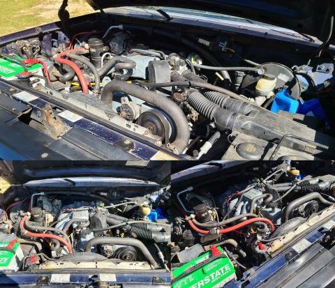 1995 Ford F-150 - It's running rough (probably because of the old gas, and some sludge still in the lifters), but it smooths out at speed, which it gets up t…