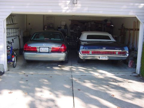 2003 Mercury Grand Marquis - Both Marquise; the '69 with its new suspension. Not many garages can handle these two badasses!