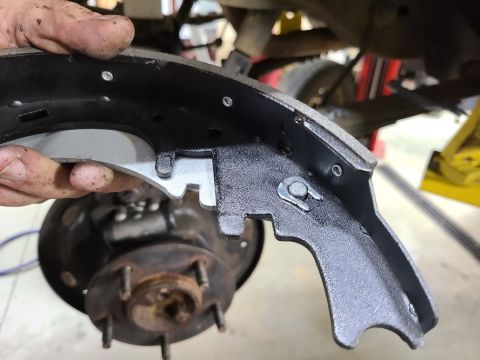 1983 Ford Bronco - The C-clip for the e-brake lever doesn't need to be mangled, ruined, or bent tip-to-tip during installation - just enough to keep it from s…