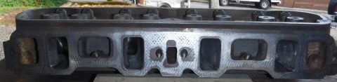 1992 Ford Bronco - Intake ports done. I didn't get super aggressive with the pushrod bulges, opting instead to just level (vertically) the wall's contour thro…