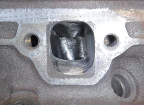 1992 Ford Bronco - Close-up of one of the exhaust ports.