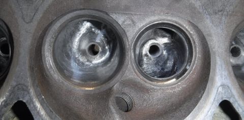 1992 Ford Bronco - I also smoothed out the EGR passage's transition on each head.