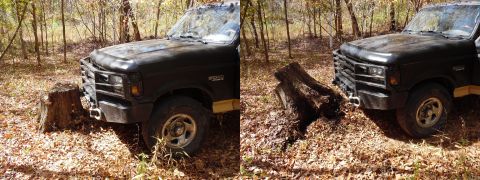 1983 Ford Bronco - The completed bumper has stood up better than I expected. Even knocking a 20" stump out of the ground didn't do anything to the bumper…