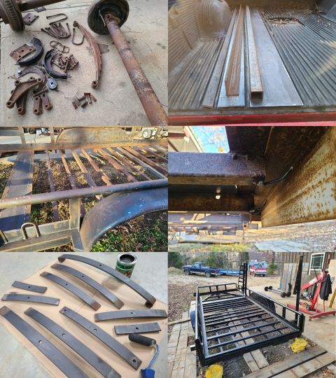 2004 Land Rover Land Rover - The suspension had to come down for new suspension links, bolts, & bushing; and the frame needed 2 more joists, and a plate where the deck…