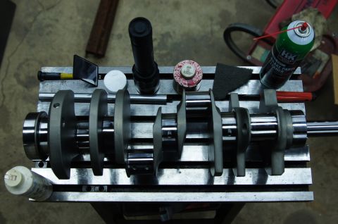 1979 Ford Bronco - The heart of our new 444 a 4.350 stroke Molnar crank from TMeyers.
