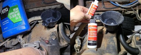 1993 Ford F-250 - Since the XL3 friction modifier was out-of-stock anyway, I let the RightStuff dry about a day before refilling the diff when the XL3 arrive…