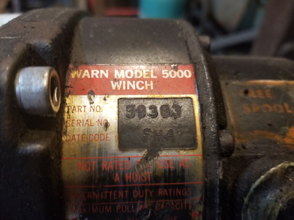Old Warn Winch Date Code