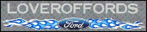 1989 Ford Bronco - A Ford logo is surrounded by blue flames and text on a textured background.