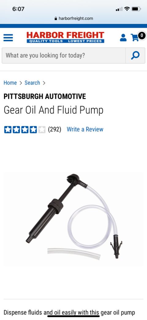 1996 Ford Bronco - A gear oil and fluid pump is shown on a white background.