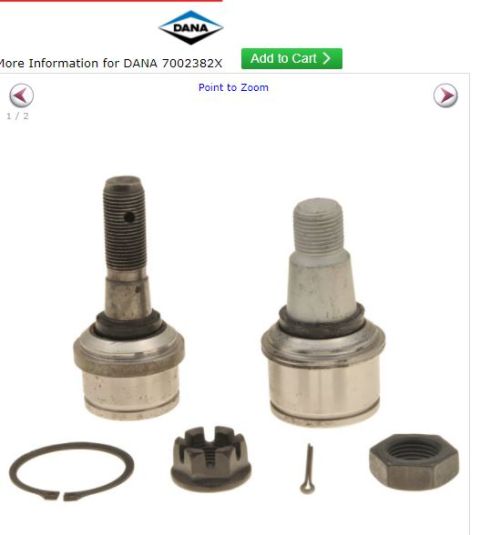 1996 Ford Bronco - This image displays a ball joint kit, not a 1996 Ford Bronco.