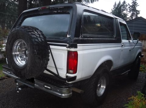 1992 Ford Bronco - Ditched the Ramcharger spare wheel in favor of a ProComp that's lighter and closer in appearance to the AR's on the ground. Since I was ext…