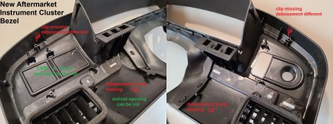 1983 Ford Bronco - This new chinese cluster bezel is about half the price of the Ford parts ( F2TZ-15044D70-A , F4TZ-15044D70-A ), which are hard to find, and…