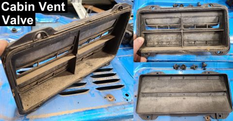 1983 Ford Bronco - The Door Vent Valve (-1520892-) is mounted inside each front door to allow continuous airflow through the cab while the truck is moving for…