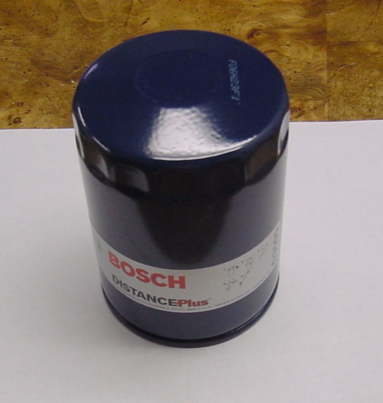 Neat dark Blue oil filter from Bosch.