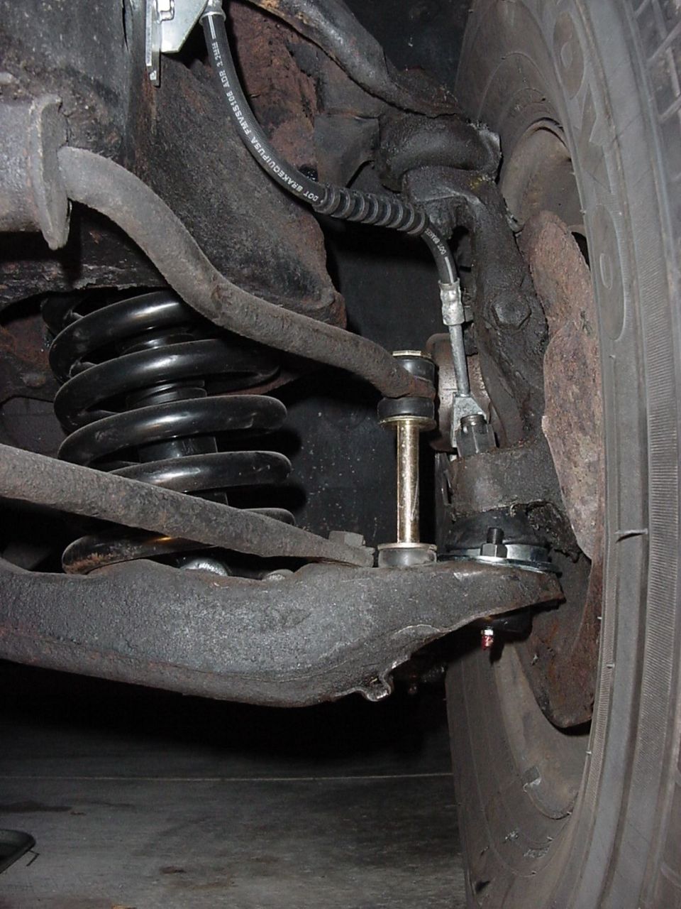 New Moog Ball Joint on Driver's side.