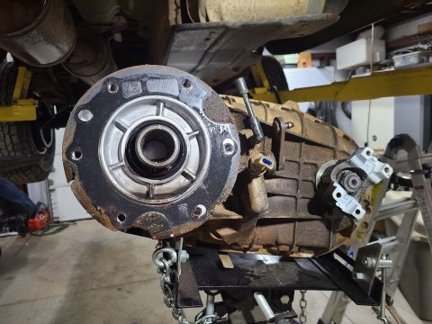 1997 Ford F-250 - While changing all the U-joints (which required dropping the front diff), I'm also fixing an ATF leak from the bellhousing. So the transfer…