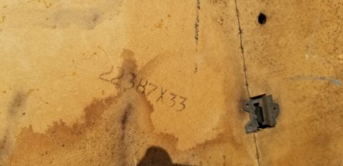 1973 Chevrolet Camaro - Part number 22387X33 stamped on a component, possibly from a vehicle.