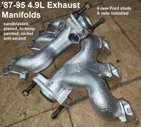 1995 Ford F-150 - SOLD 4.9L Intake Manifold Set for '87-95 IF THE IMAGE IS TOO SMALL, click it. sandblasted, planed, and painted inside & out with ultra-high…