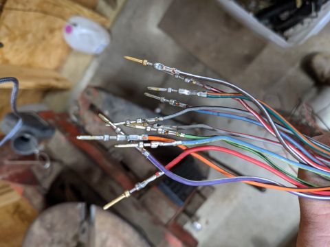 1973 Ford Bronco - These are the wires I removed from C115 because they are not needed. It's cleaner to remove them rather than cut them and I can put one bac…