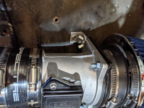 1973 Ford Bronco - The air filter came with the plate and gasket that mounted right up to the MAF sensor. Search eBay for "air intake adapter MAF ranger…