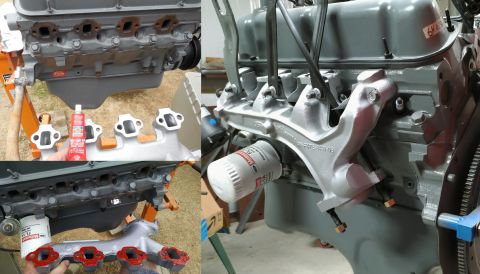 1983 Ford Bronco - Exhaust Manifolds do not use gaskets because gaskets cause warping, cracks, leaks, & rust. Ford originally used chassis grease (which carme…