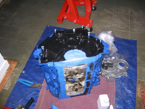 1978 Ford Bronco - engine ass. just black, no one sees it, im lazy, and it was simple, 1 coat.
