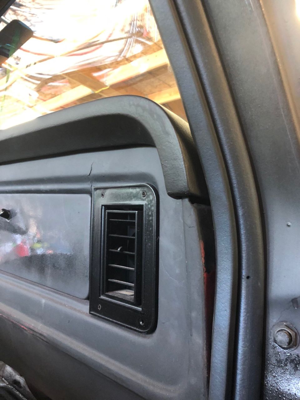 1978 Ford Bronco interior vent and dashboard detail