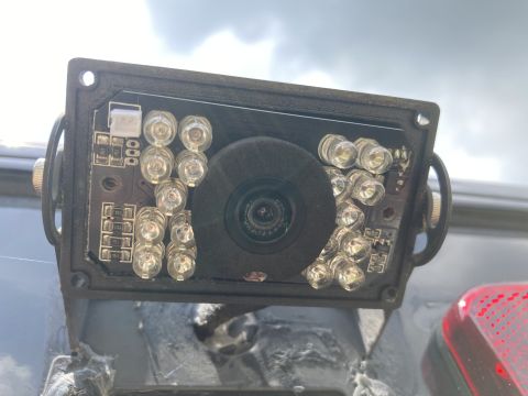 2015 Ford F-550 - A close-up view of a vehicle-mounted camera system, likely for surveillance or recording.
