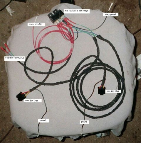 1979 Ford Bronco - This diagram shows a custom wiring harness with relays and plugs, not a 1979 Ford Bronco.