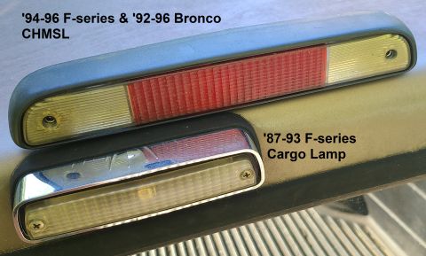 1983 Ford Bronco - Center High-Mount Stop Lamp vs. Cargo Lamp comparison