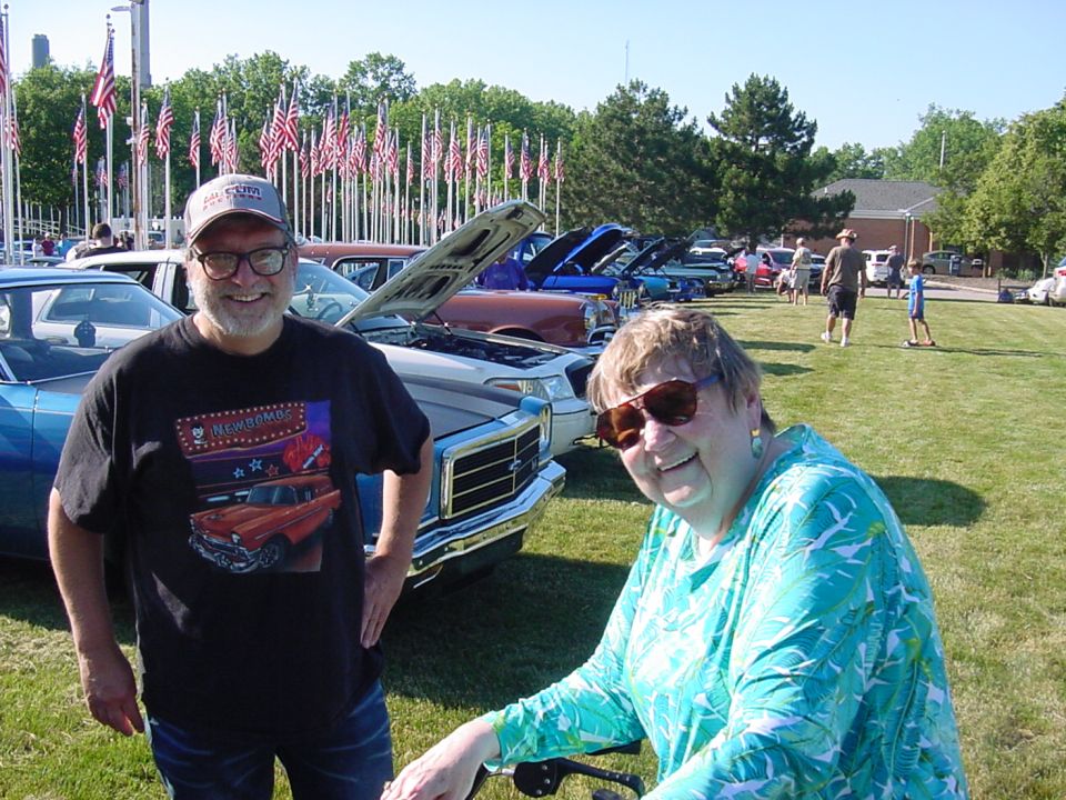 Pat's doctor "D" who has a collection of Movie and TV cars.  His is the orange one that is printed on his T-shirt.