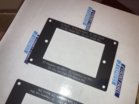 2015 Ford F-550 - Close-up of electrical diagnostic plates with error codes and descriptions.
