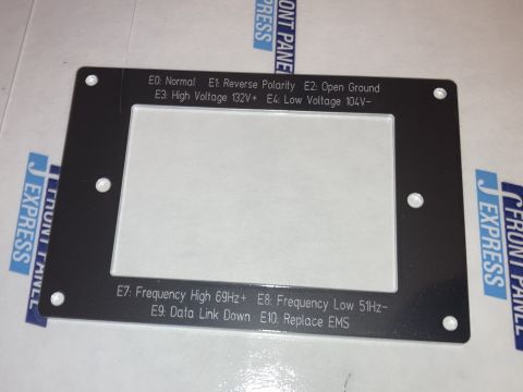 2015 Ford F-550 - This plate lists diagnostic codes for an EMS system, indicating potential issues like reverse polarity or high voltage.