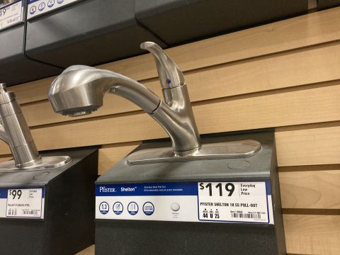 2015 Ford F-550 - A Pfister Shelton stainless steel pull-out faucet is displayed for sale.