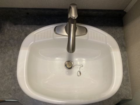 2015 Ford F-550 - Interior view of a sink and faucet, not a 2015 Ford F-550.